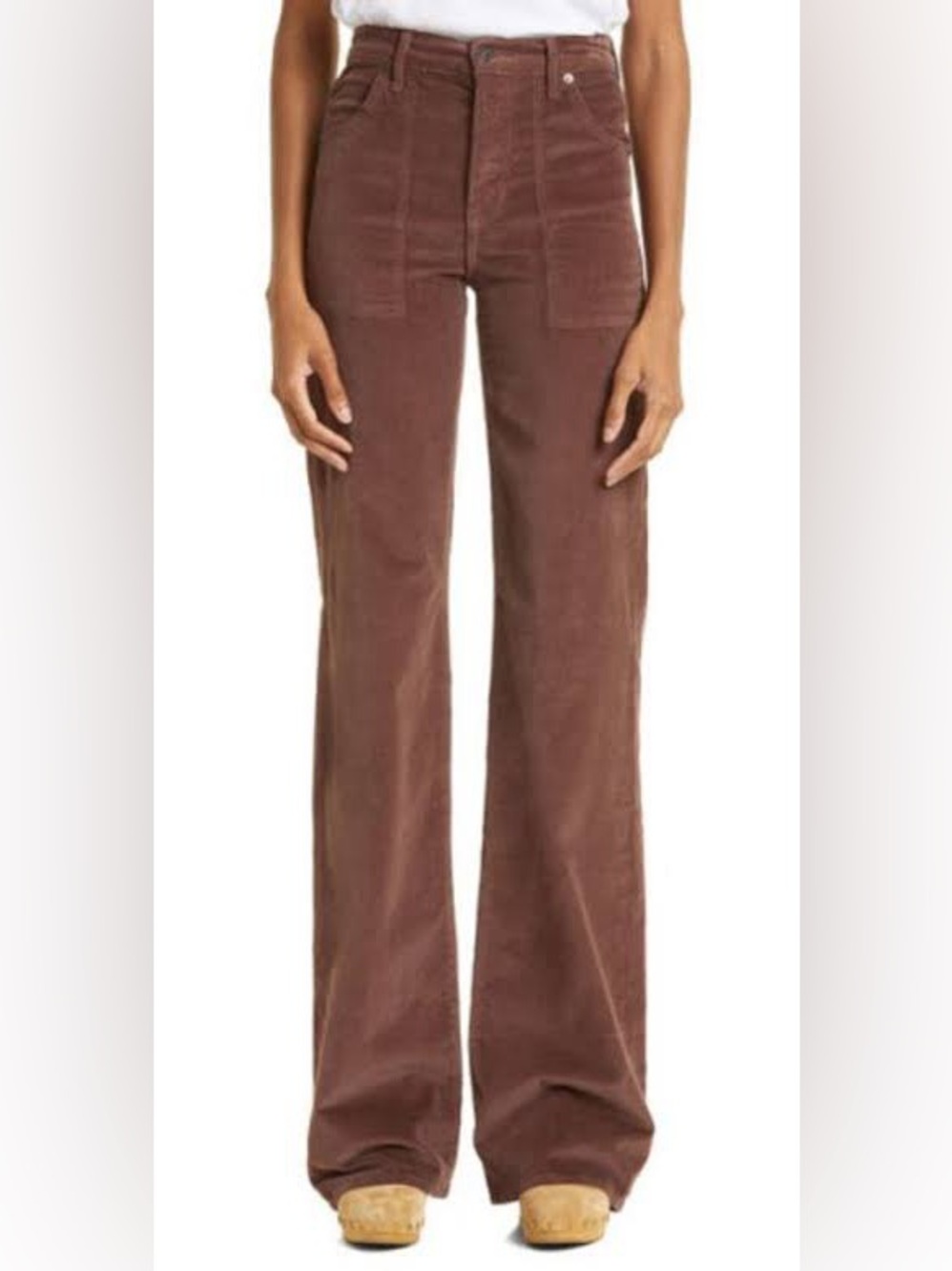 Veronica Beard Brown Corduroy Crosbie high rise pants, size 26, inseam 29”
